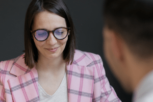 HR interviewing candidate